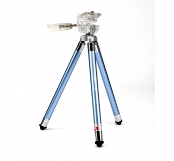 Compact Travel Tripod 8 Sections in Blue