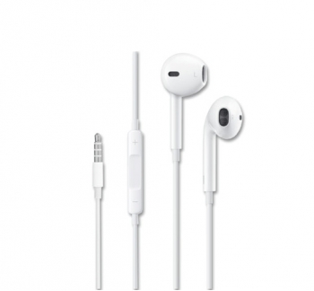 Earbuds with Mic, Volume Control & Single Connector