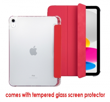 iPad 10-11th gen smart cover w/Pencil holder & glass protector