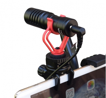 Microphone for iPad/smartphone (with iPad/iPhone Clip)