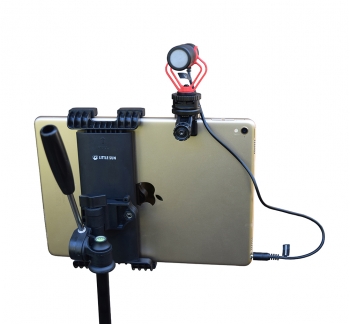 Microphone for iPad/smartphone (with iPad/iPhone Clip)