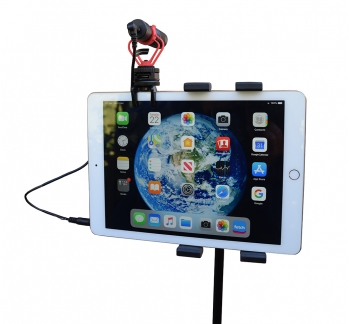Microphone for iPad/smartphone (with iPad/iPhone Clip)