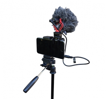 Microphone for iPad/smartphone (with iPad/iPhone Clip)