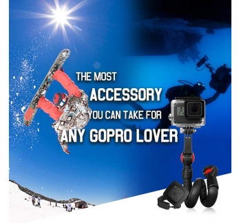 Waterproof Flexible Monopod for Smartphone/iPad with Bluetooth Remote