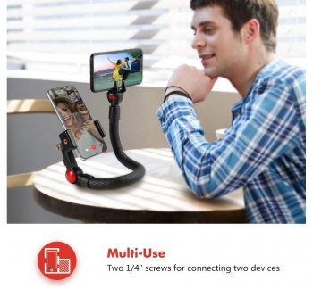 Waterproof Flexible Monopod for Smartphone/iPad with Bluetooth Remote