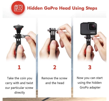 Waterproof Flexible Monopod for Smartphone/iPad with Bluetooth Remote
