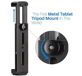 iPad Pro Aluminum Tripod Stand (reversible centre column) & Remote Shutter