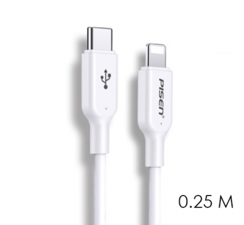 Deluxe USB-C to Lightning Cable, Charge & Sync, 0.25M