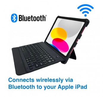 Bluetooth keyboard Folio with Pencil Holder for iPad 10-11th gen