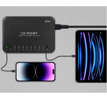 USB-C 10 ports charger (200W), AUS Approval