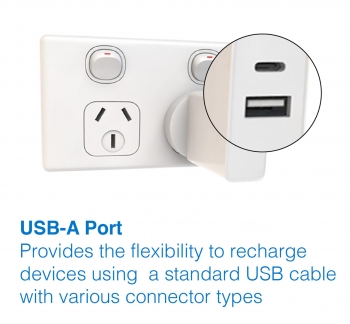 USB-C and USB-A dual ports 30W PD charger